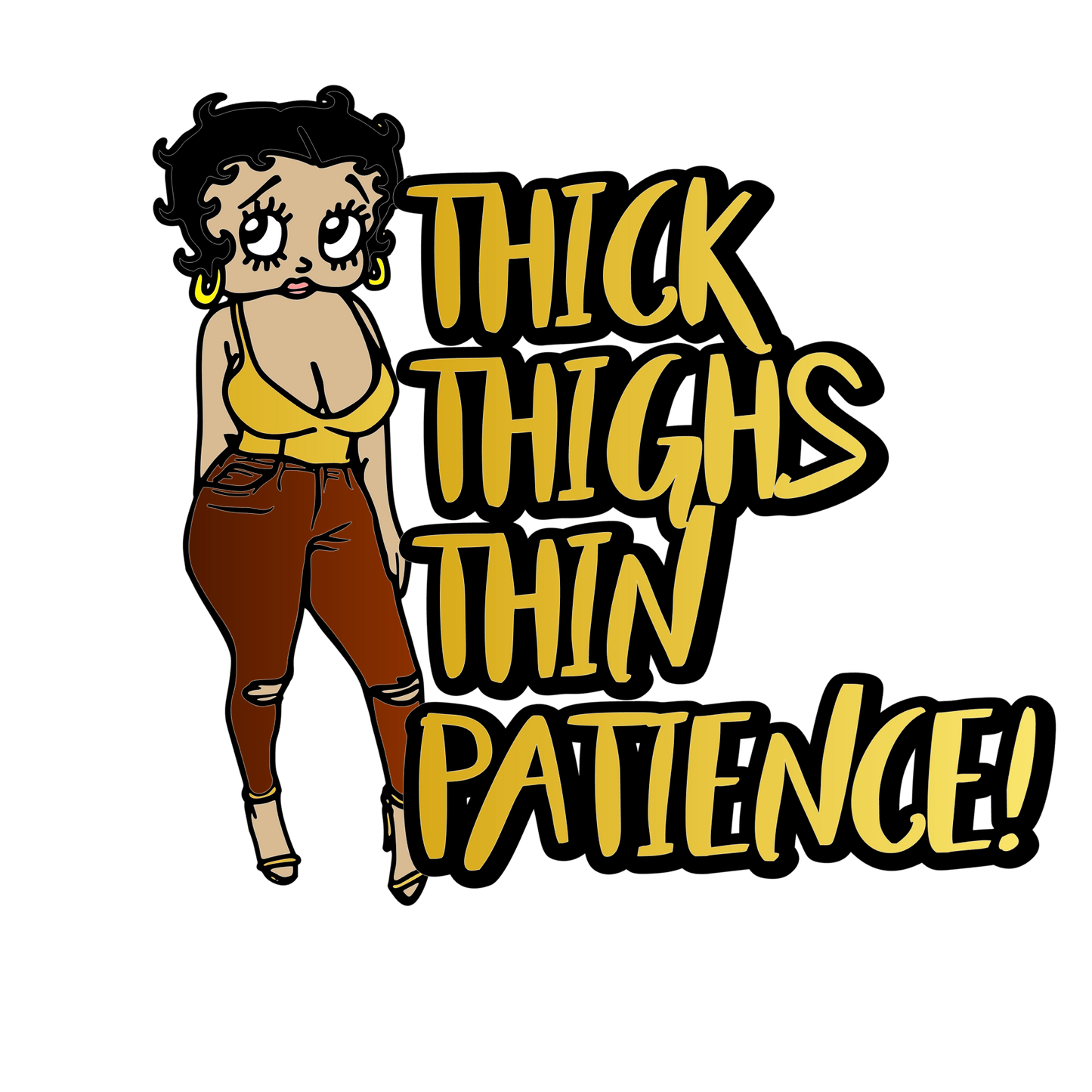 BETTY BOOP THICK THIGHS