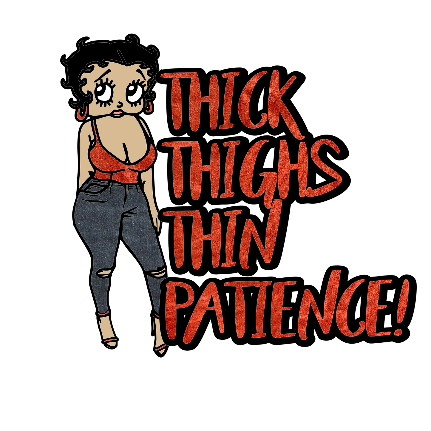 BETTY BOOP THICK THIGHS