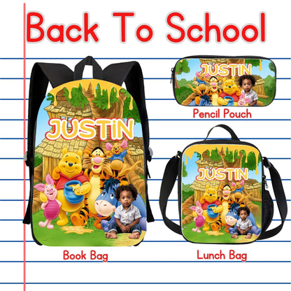 Custom School Book bags Lunch bag and Pencil case
