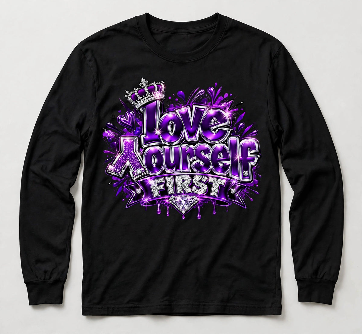 Love Yourself First Long Sleeve mockup