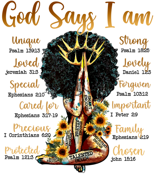 GOD SAYS I AM