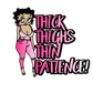 BETTY BOOP THICK THIGHS
